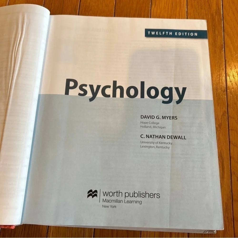 Psychology 12th edition by David G. Myers 2017 College Textbook